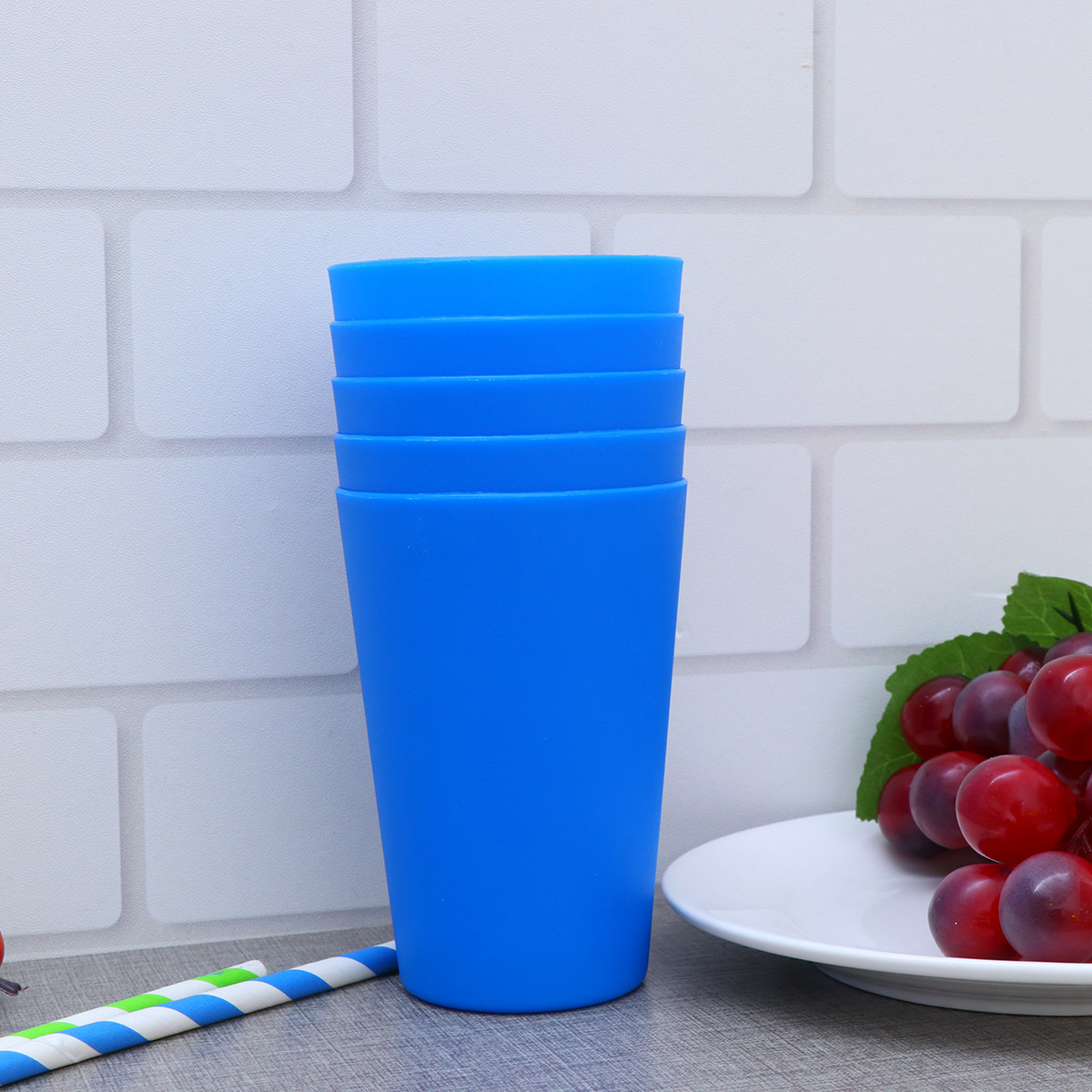 Wine Beer Juice - 12Pcs Matte Juice Cups Plastic Drinking