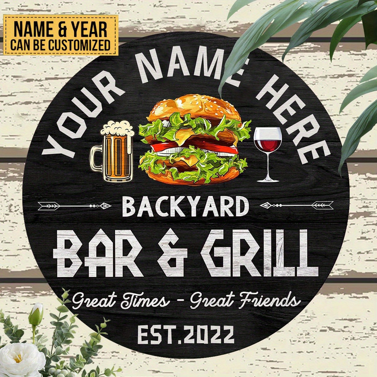 Wine To Beer - [2D Flat] Burger Wine Beer Custom