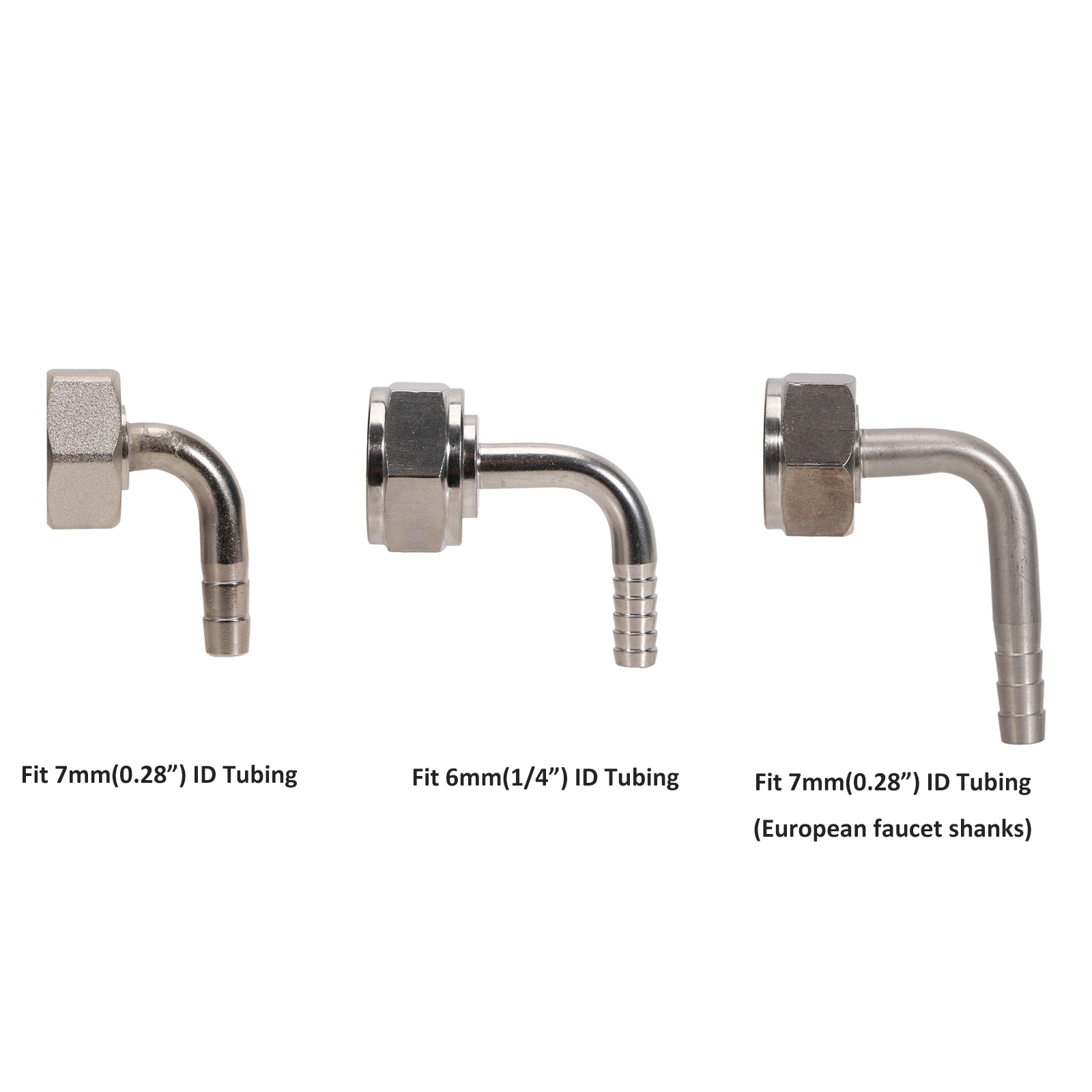 Craft Beer & Wine U- - Hex Beer Nut Elbow Tail Piece