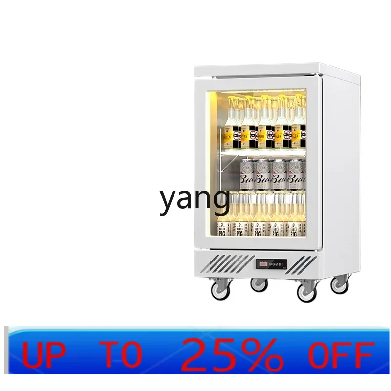 Beer & Wine Jockey Plaza Shopping - CX embedded stainless steel transparent freezer