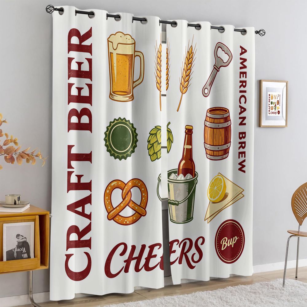 Vintage Craft Beer Theme Print - Craft Beer & Wine U- 评论和价格