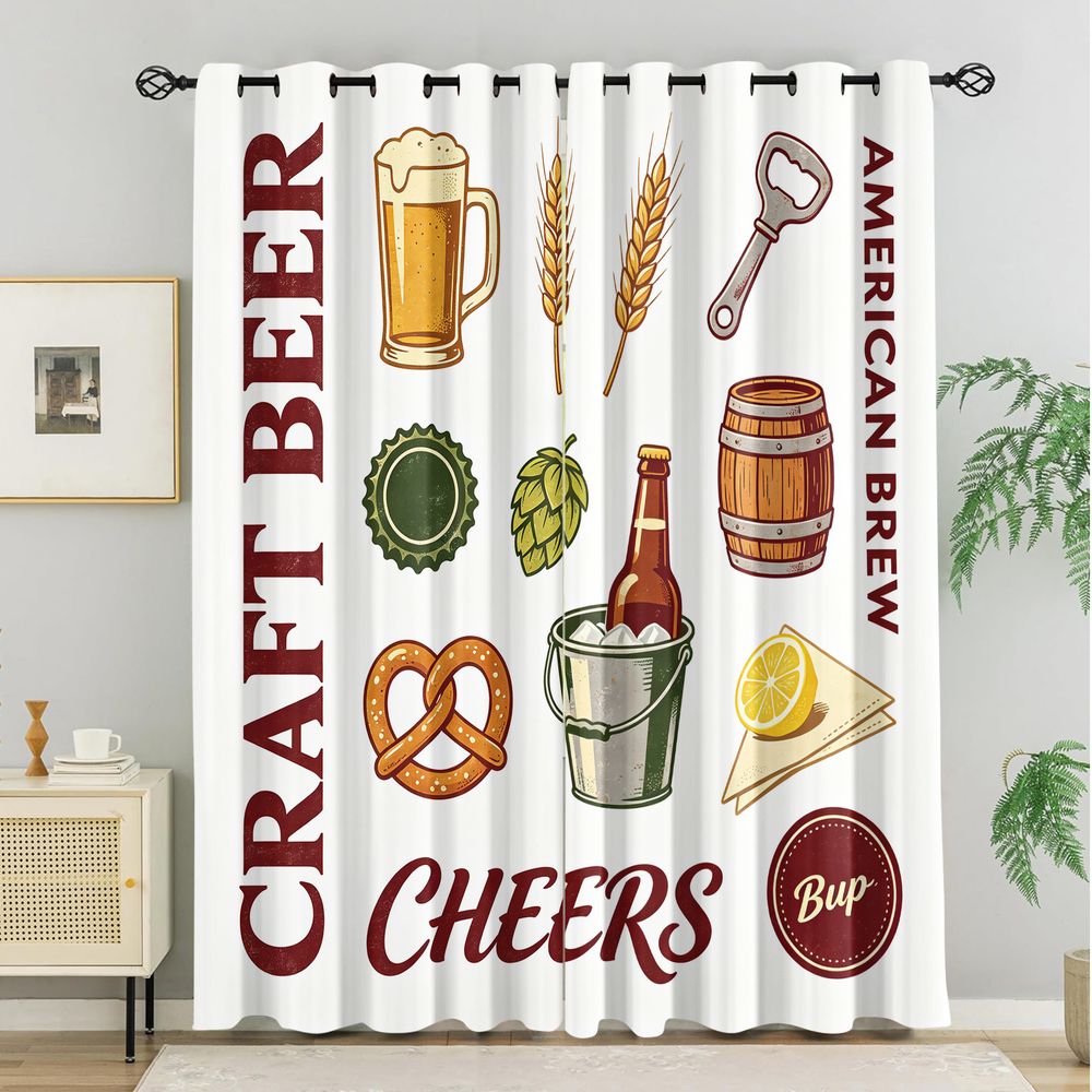 Vintage Craft Beer Theme Print - Craft Beer & Wine U- 评论和价格