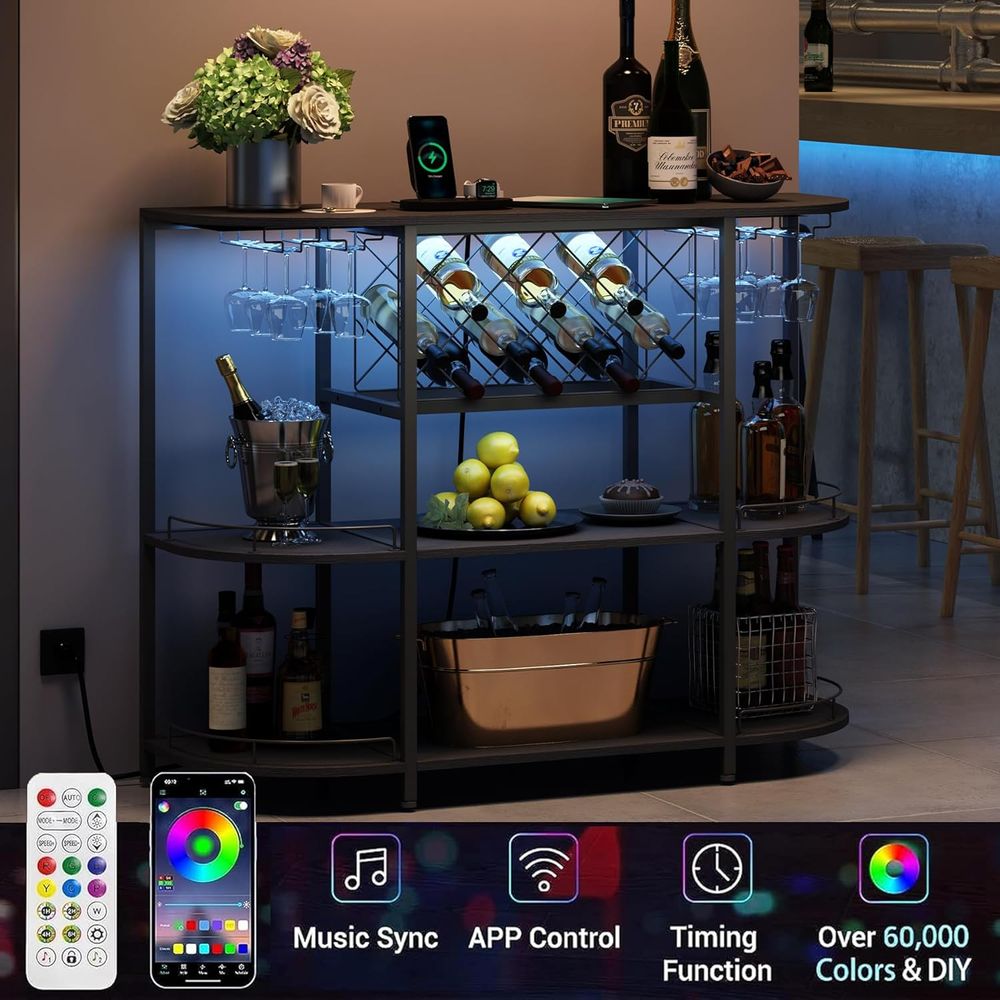 Black 3-Tier Coffee Table with - Wine & Beer Emporium 评论和价格