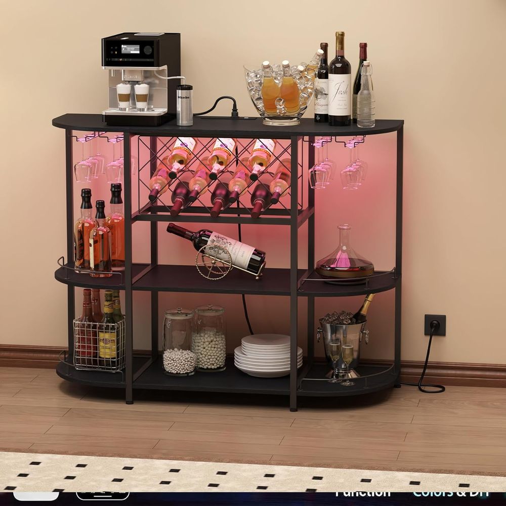 Black 3-Tier Coffee Table with - Wine & Beer Emporium 评论和价格
