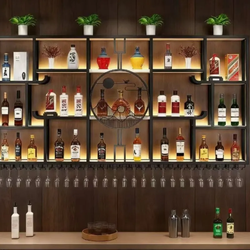 Industrial Wrought Iron Wall M - Wine & Beer Emporium 评论和价格