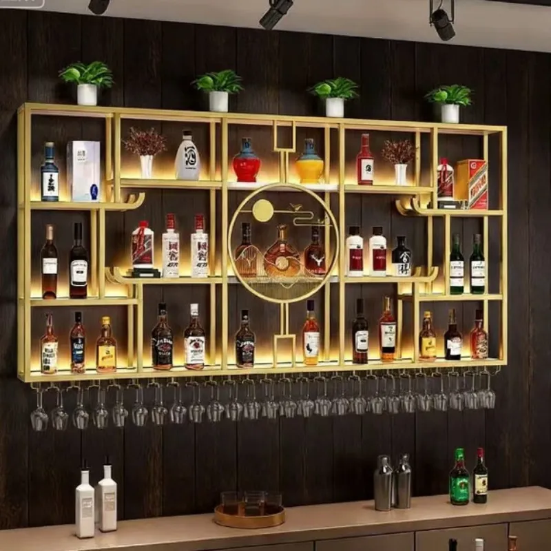 Industrial Wrought Iron Wall M - Wine & Beer Emporium 评论和价格