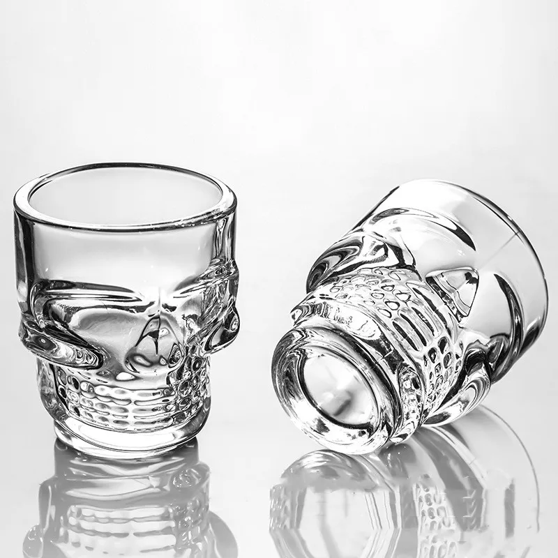 1/2Pcs Skull Head Shot Glass C - Wine To Beer To Liquor 评论和价格