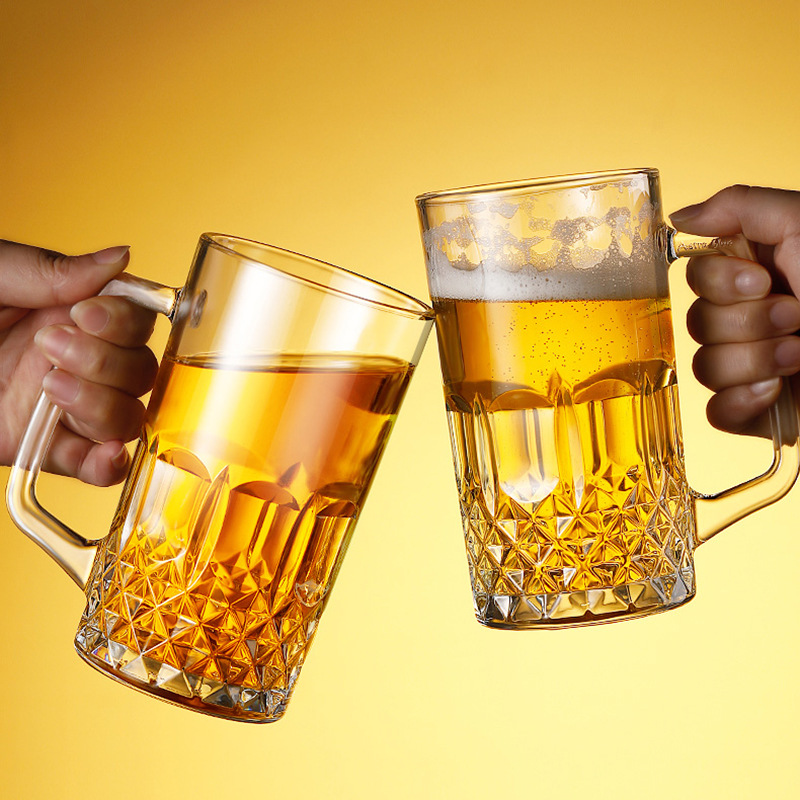 600ml/1000ml Beer Glass with H - Craft Beer & Wine U- 评论和价格