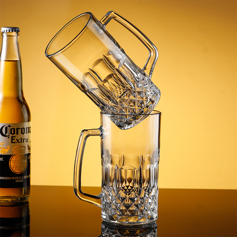 600ml/1000ml Beer Glass with H - Craft Beer & Wine U- 评论和价格