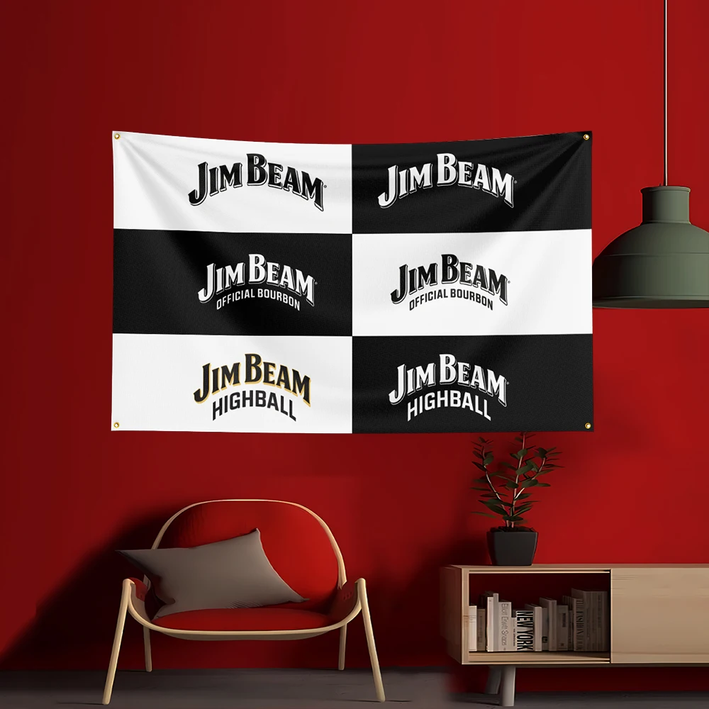 90X150CM Whisky-J-jim beams Fl - Wine Beer Garden 评论和价格