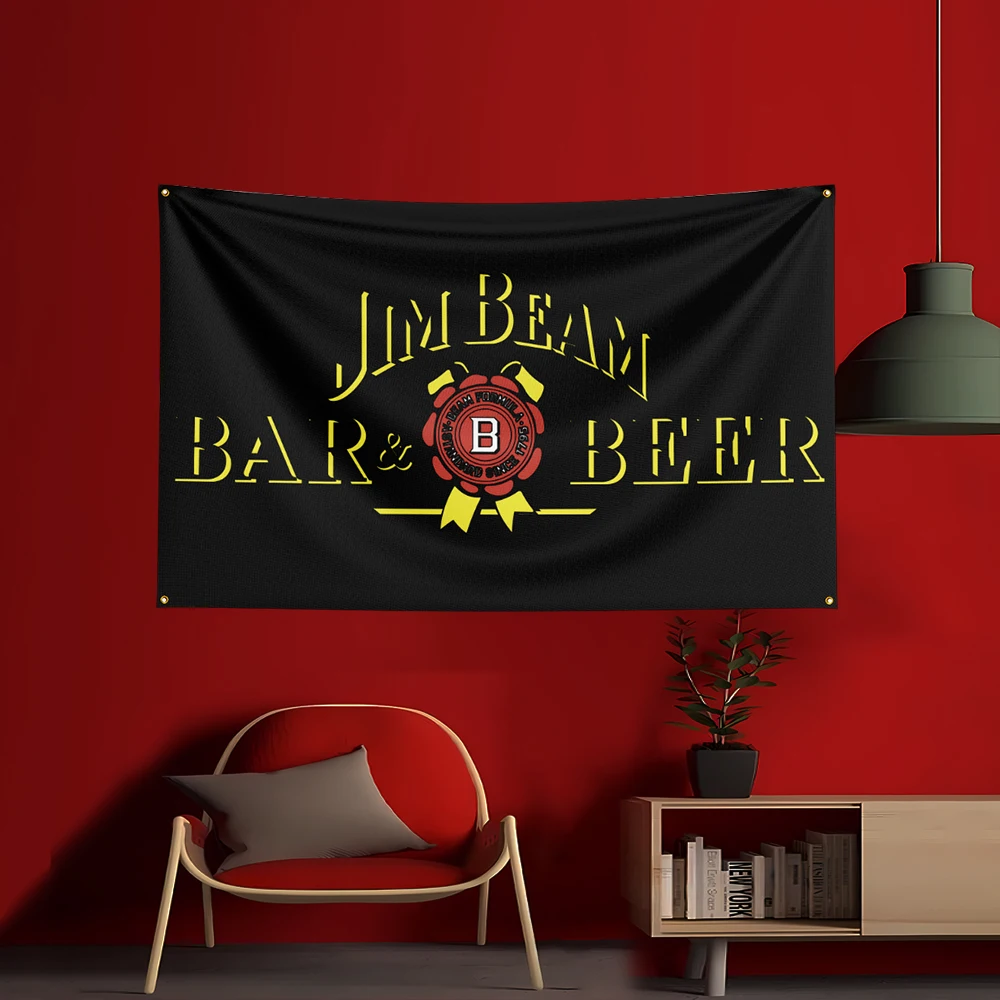 90X150CM Whisky-J-jim beams Fl - Wine Beer Garden 评论和价格