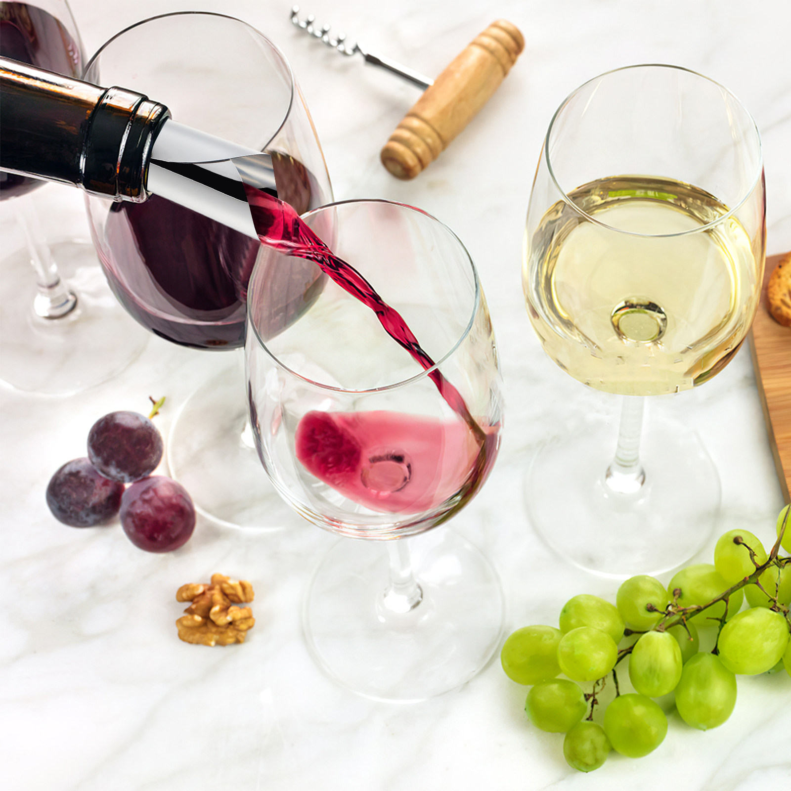 60Pcs Compact Wine Pourer Tool - Wine To Beer To Liquor 评论和价格