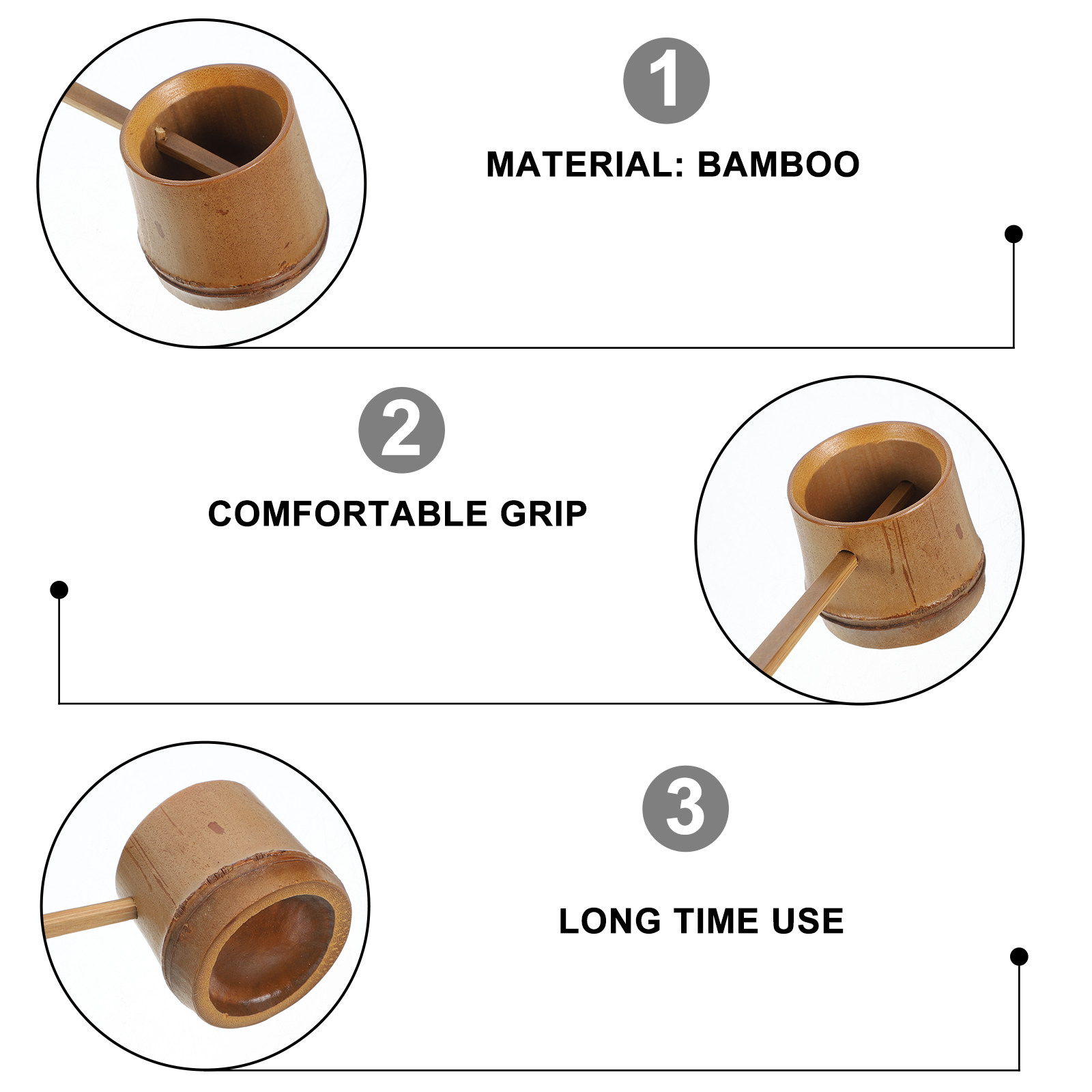 Bamboo Water Scoop Wine Dipper - Wine Beer Garden 评论和价格