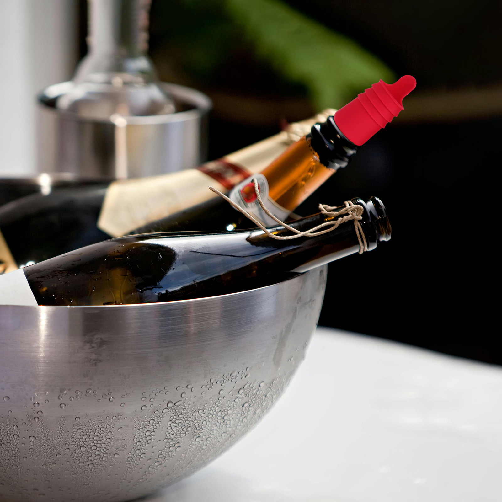 4Pcs Silicone Wine Bottle Stop - Wine To Beer To Liquor 评论和价格