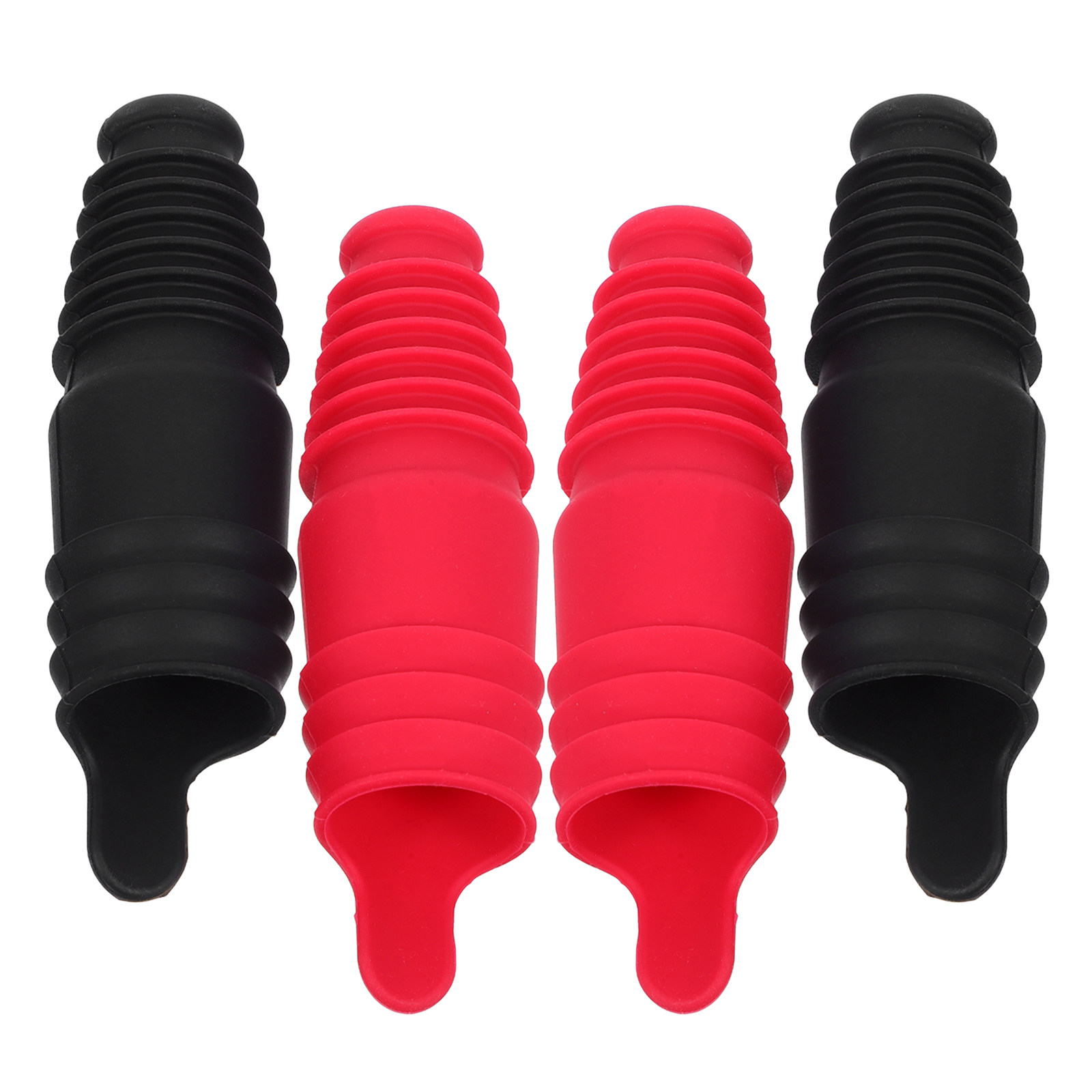 4Pcs Silicone Wine Bottle Stop - Wine To Beer To Liquor 评论和价格