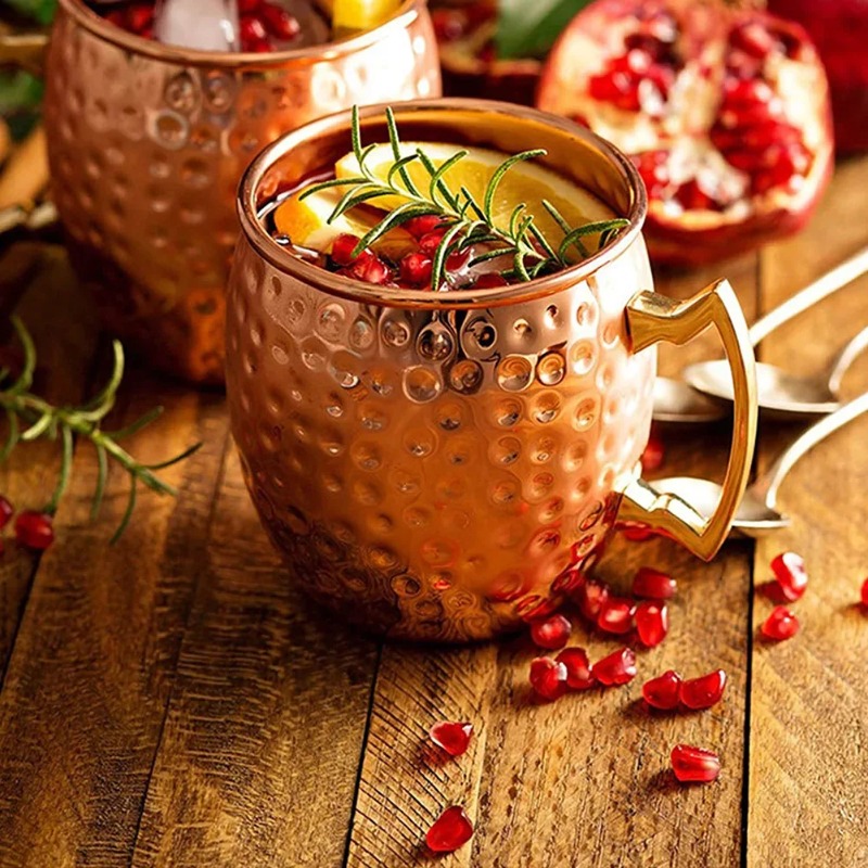 1-6PCS Cocktail Wine Cup Mosco - Wine Beer Juice 评论和价格