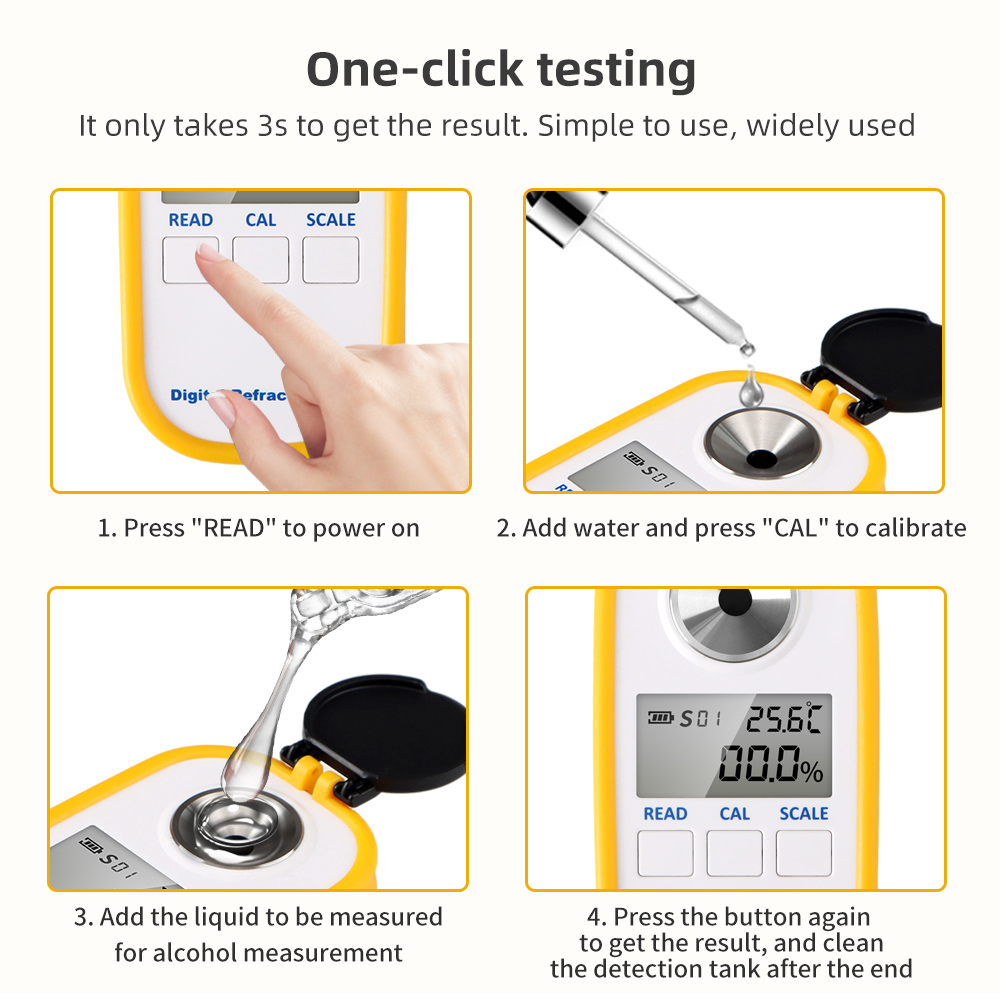 Digital Alcohol Refractometer  - Wine To Beer To Liquor 评论和价格