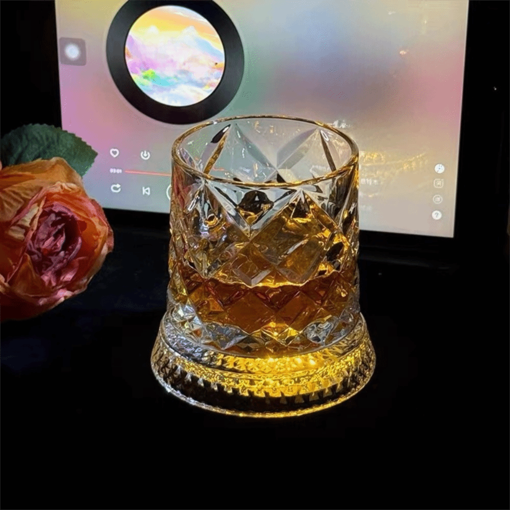 Unique 360 Degree Rotating Gla - Wine To Beer To Liquor 评论和价格