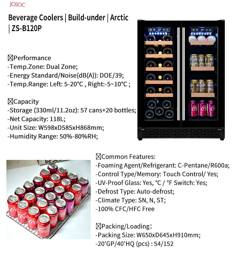 Double Door Undercounter Wine  - Wine Beer Fridge Under Counter 评论和价格
