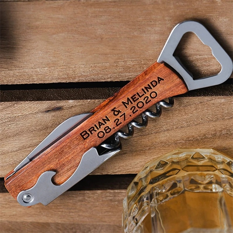 Custom Engraved Name Text Wood - Wine Beer Brand 评论和价格
