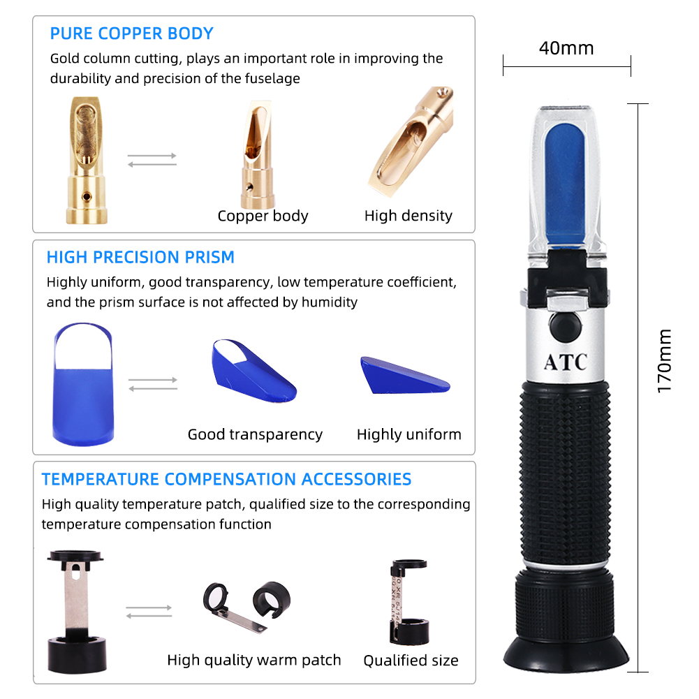 Refractometer Beer Wort Dual 0 - Wine N Beer 评论和价格