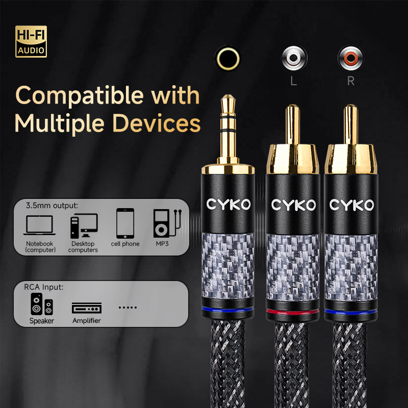 CYKO Hifi 6N OFC Audio Cable 3 - Wine Xo 评论和价格