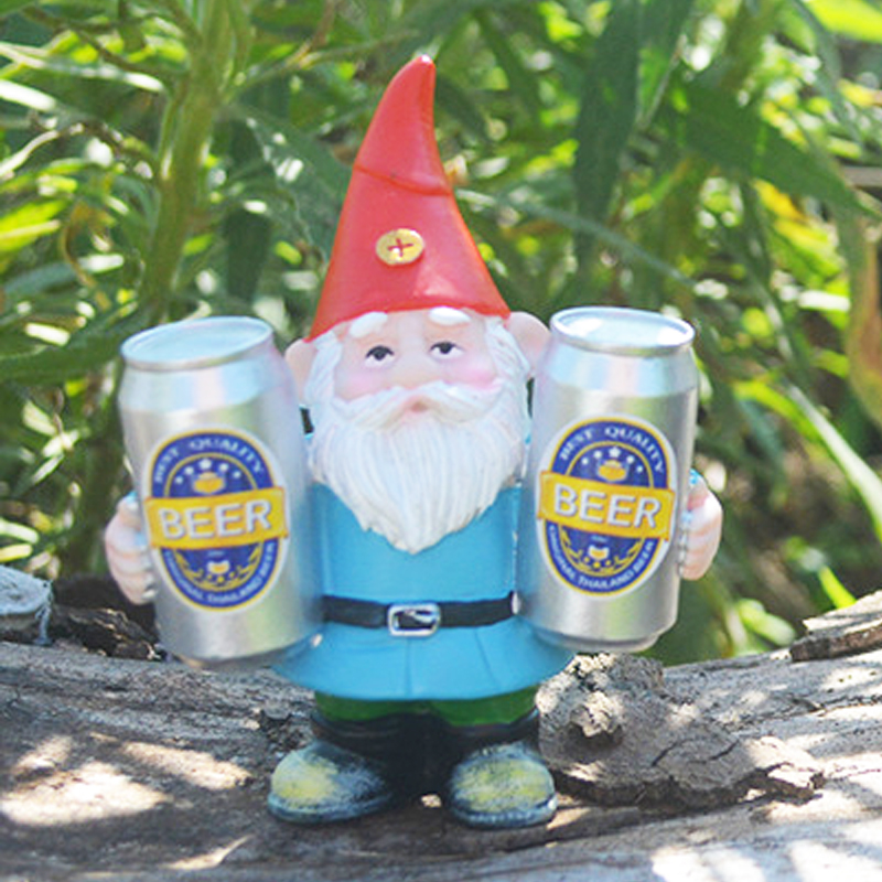 Drunk Gnome Drinking Beer Gard - Wine Beer Garden 评论和价格