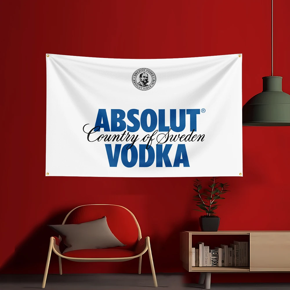 90X150CM A-Absolut Vodkas Flag - Wine Beer Garden 评论和价格