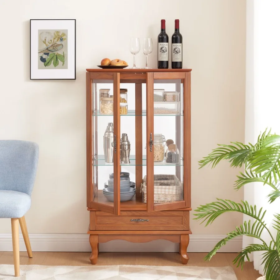 Lighted Glass Cabinet Glass Wi - Wine & Beer Emporium 评论和价格