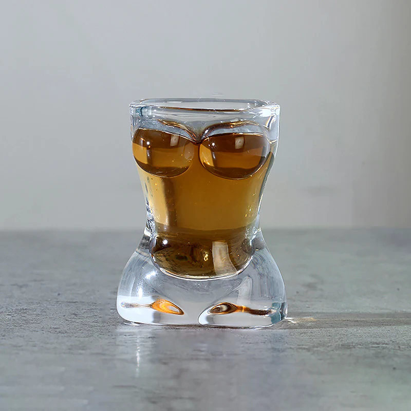 1PC Novelty Body Shaped Glass  - Wine Beer Juice 评论和价格
