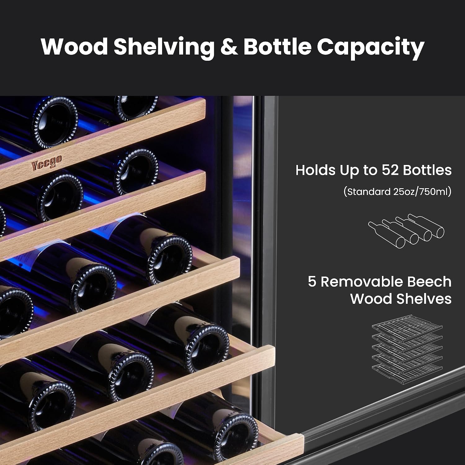 Yeego Wine Fridge Cooler - 24  - Wine Beer Fridge Under Counter 评论和价格