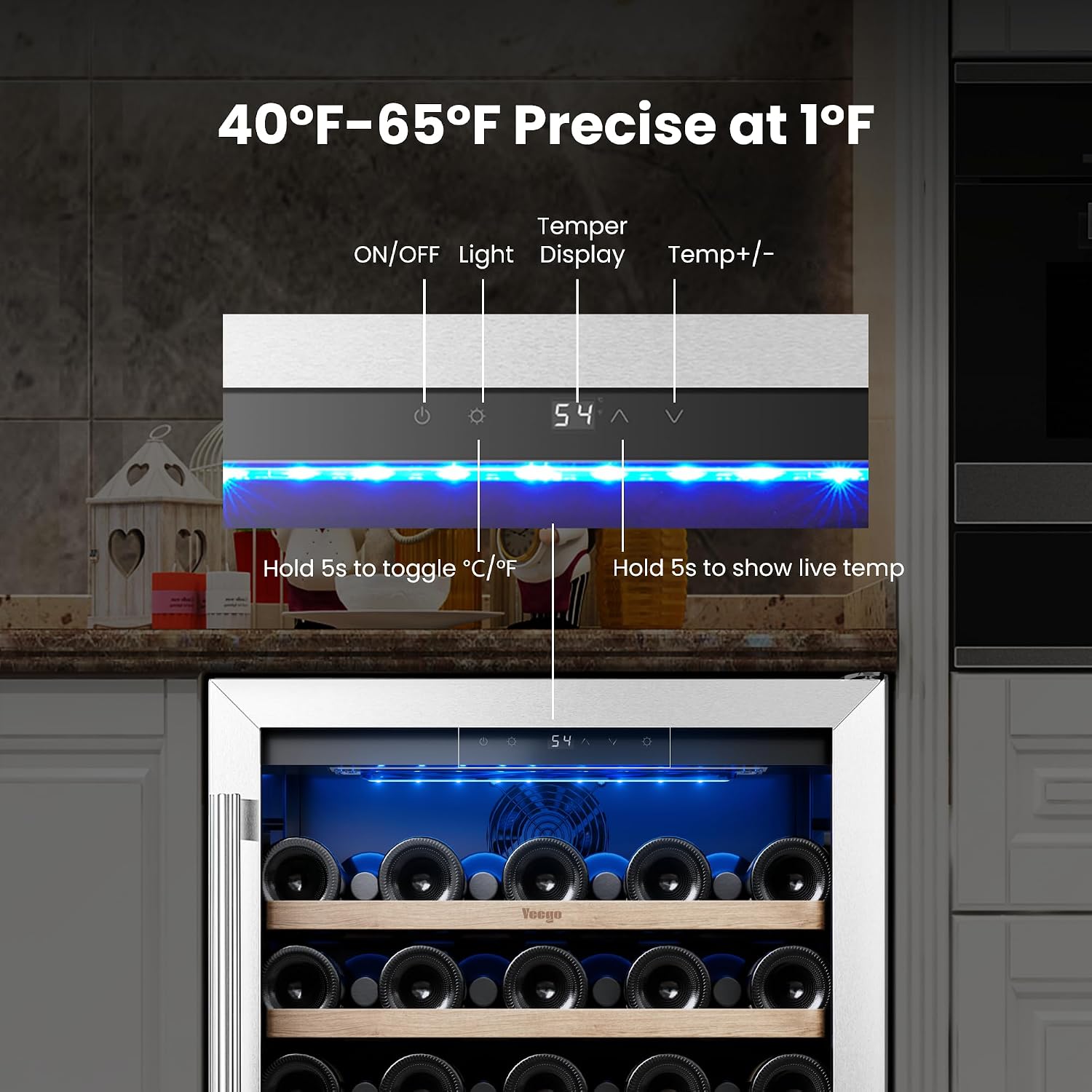 Yeego Wine Fridge Cooler - 24  - Wine Beer Fridge Under Counter 评论和价格