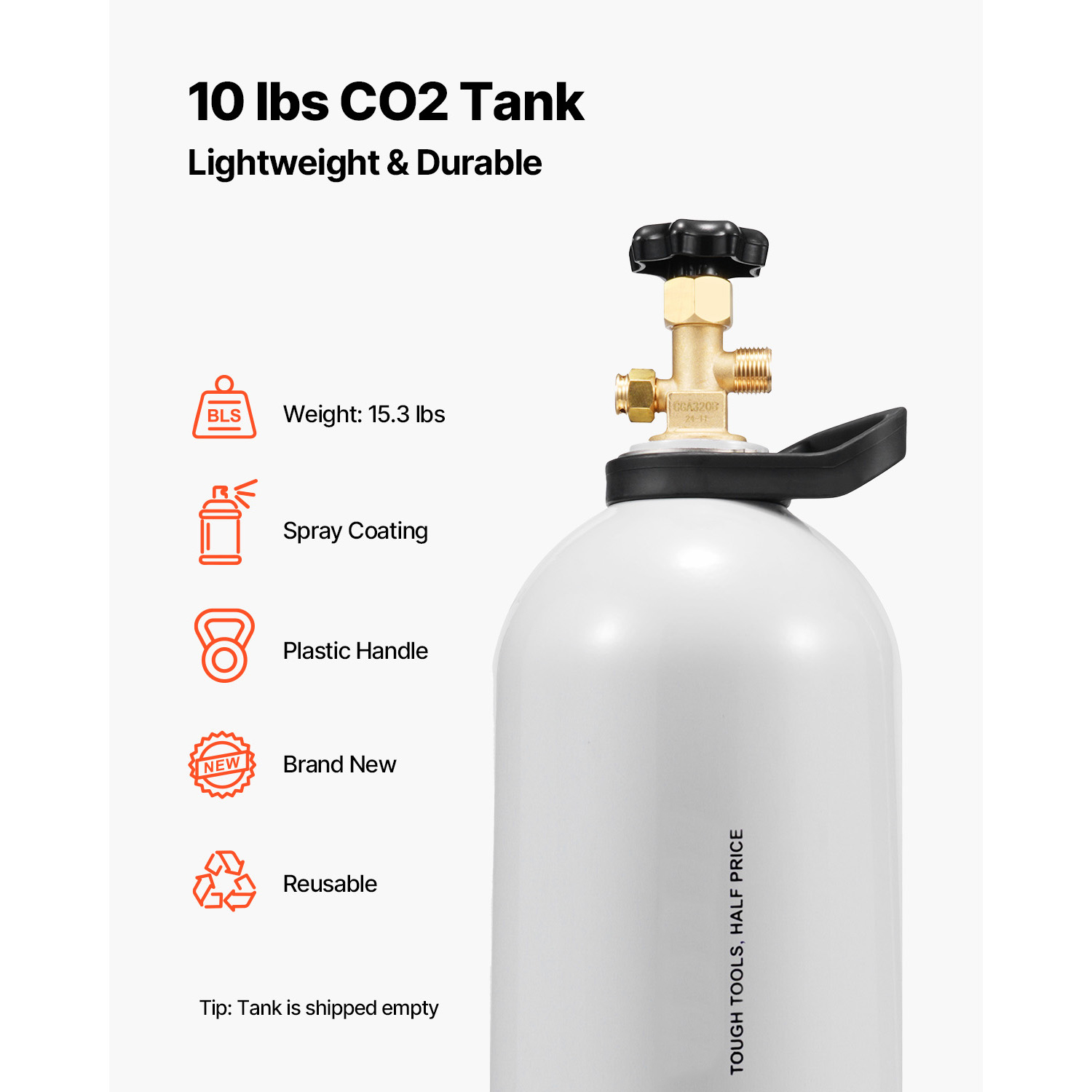 SucceBuy CO2 Tank 10 lbs New A - Beer & Wine Jockey Plaza Shopping 评论和价格