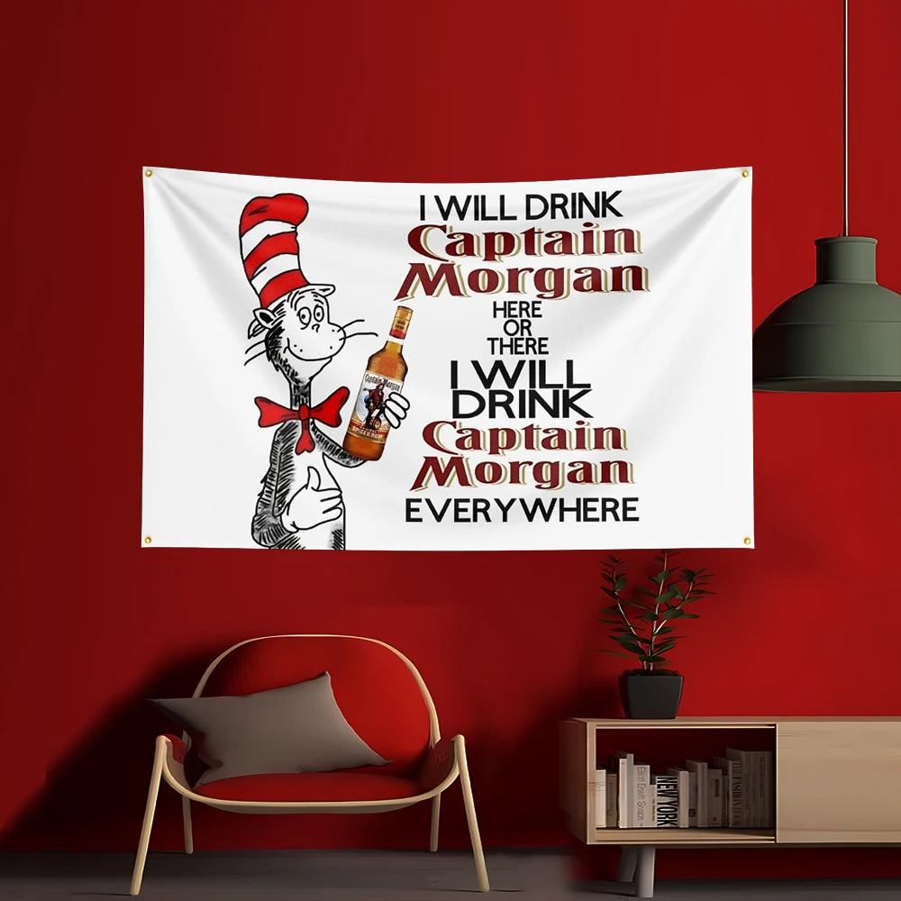 90X150CM C-Captain Morgans rum - Wine Beer Garden 评论和价格